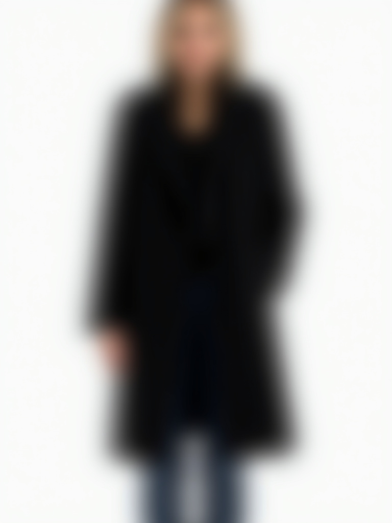 Manteau noir avec poches